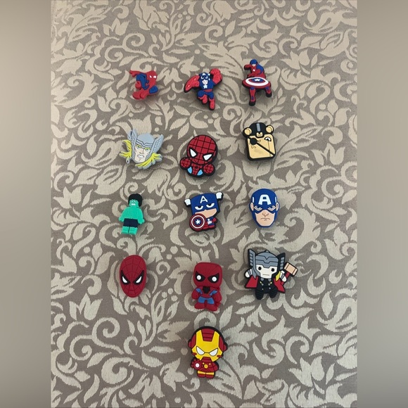 Other - 13 Superhero Croc Charms Hulk Spider-Man And More